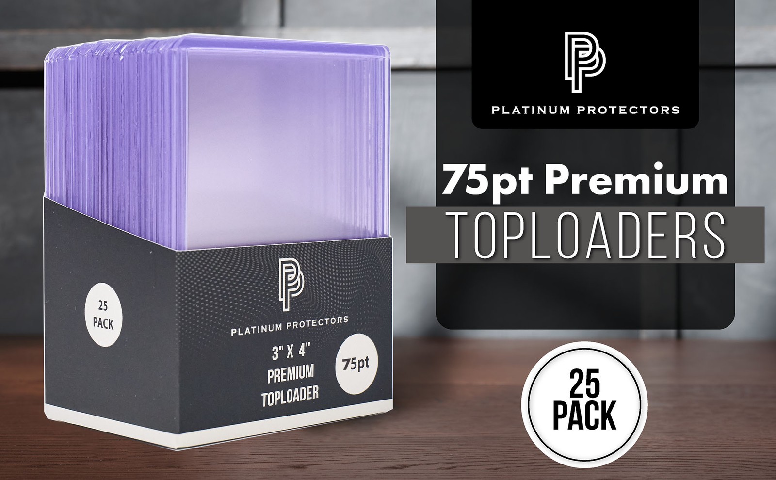 Platinum Protectors 75pt Top Loaders Trading Card Sleeves Rigid Card Holders
