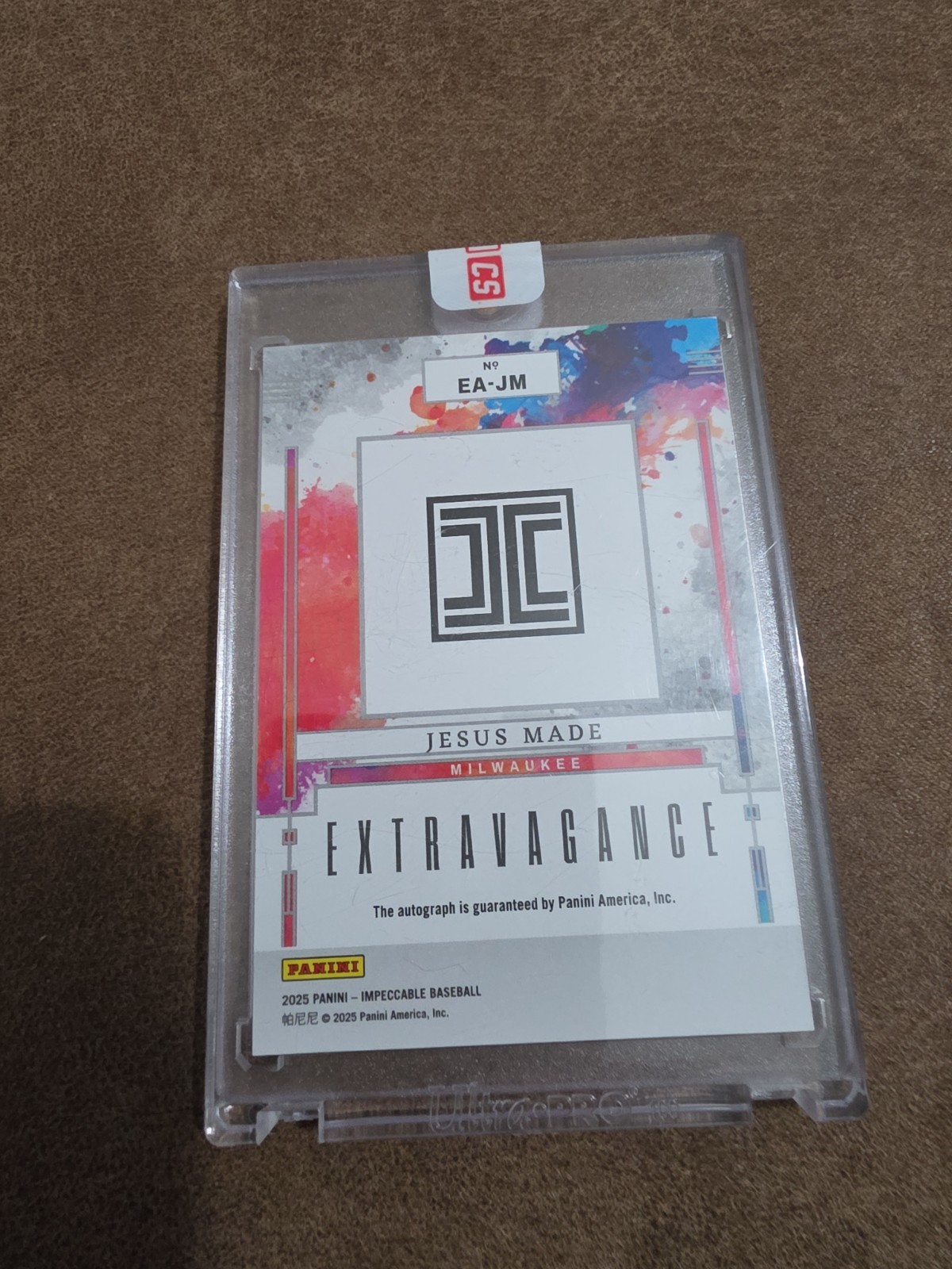 2025 Jesus Made- Panini Impeccable – Extravagance Autographs #EA-JM 03/25