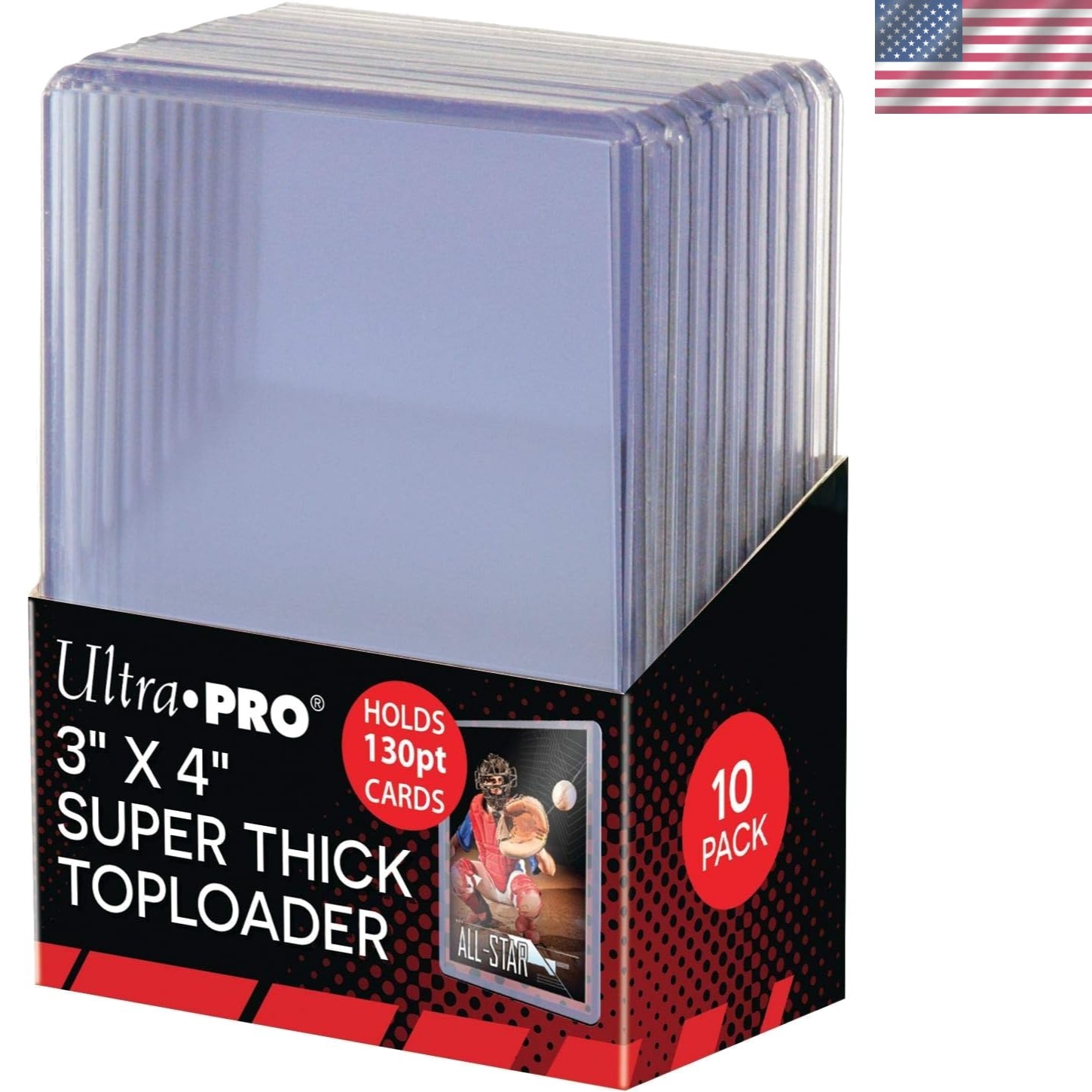 Cream Toploaders 130pt – 10 Count for Card Protection and Preservation