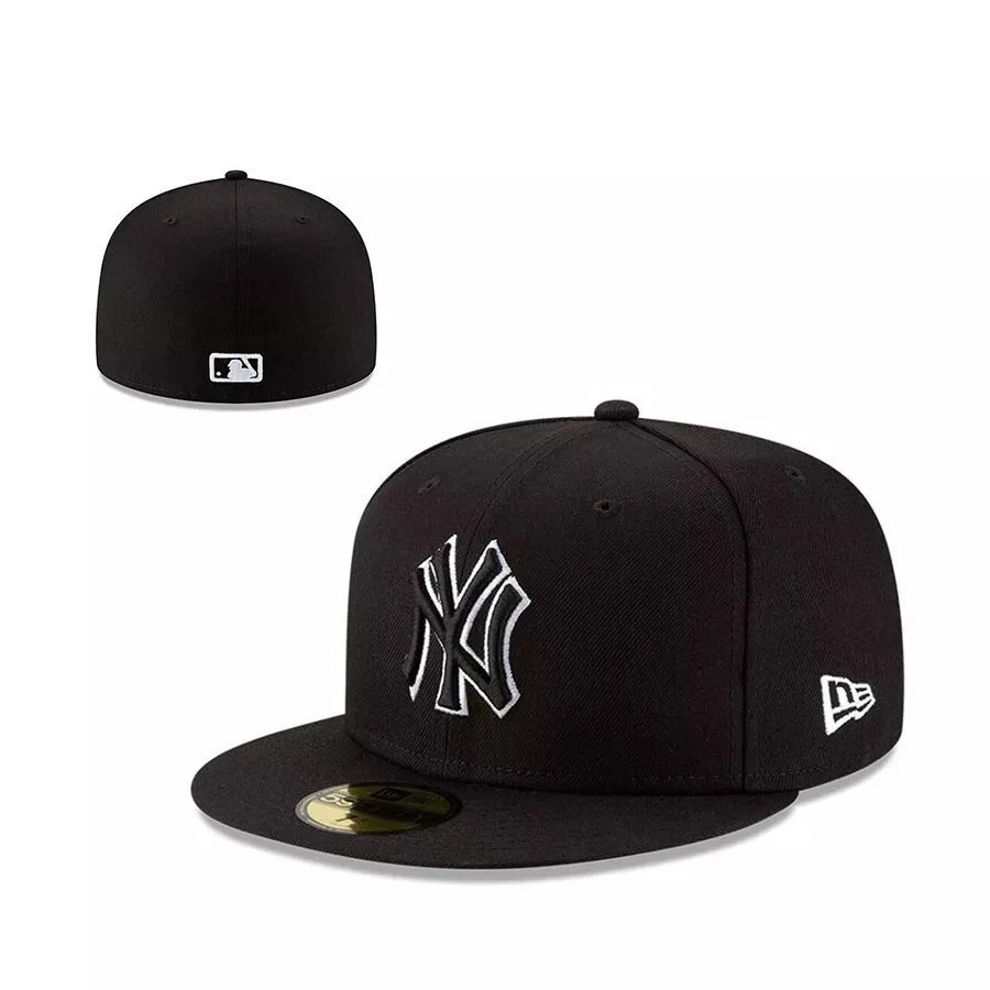 Men’s New York NYY MLB Yankees Basic 59FIFTY Fitted Cap 5950 Baseball Hat IN BOX
