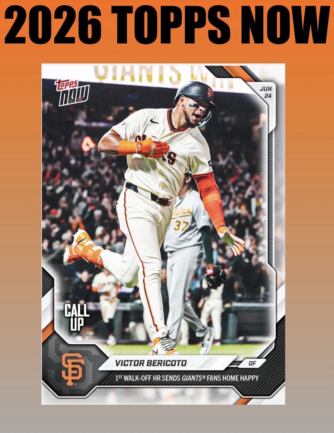 💥2026 Topps Now #374💥VICTOR BERICOTO 1st Walk Off Homer – Presale
