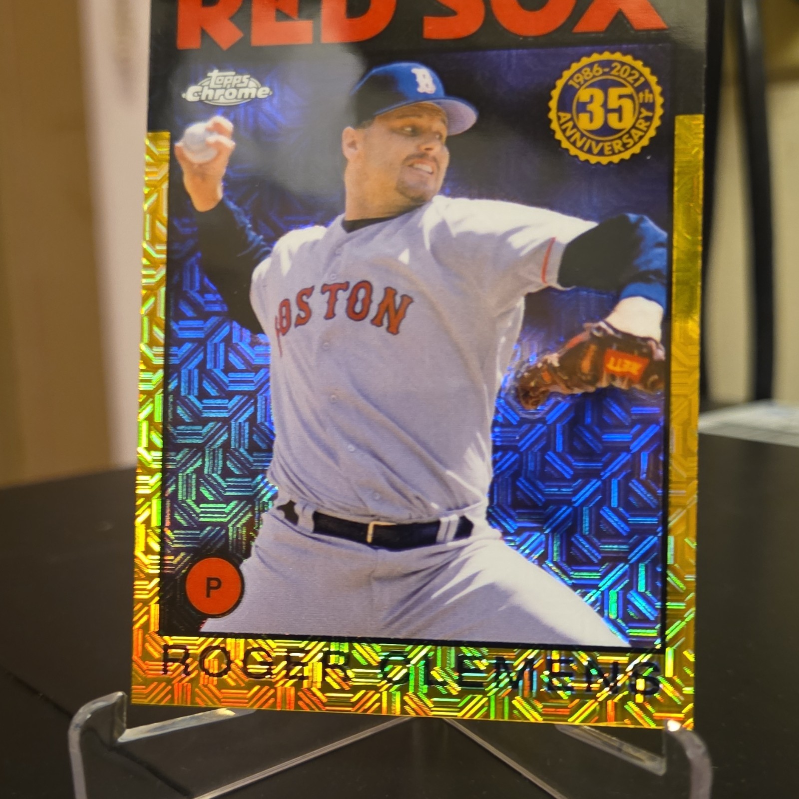 Topps 2021 Silver Pack 1986 Chrome Roger Clemens Red Sox Gold /50 #86BC-40