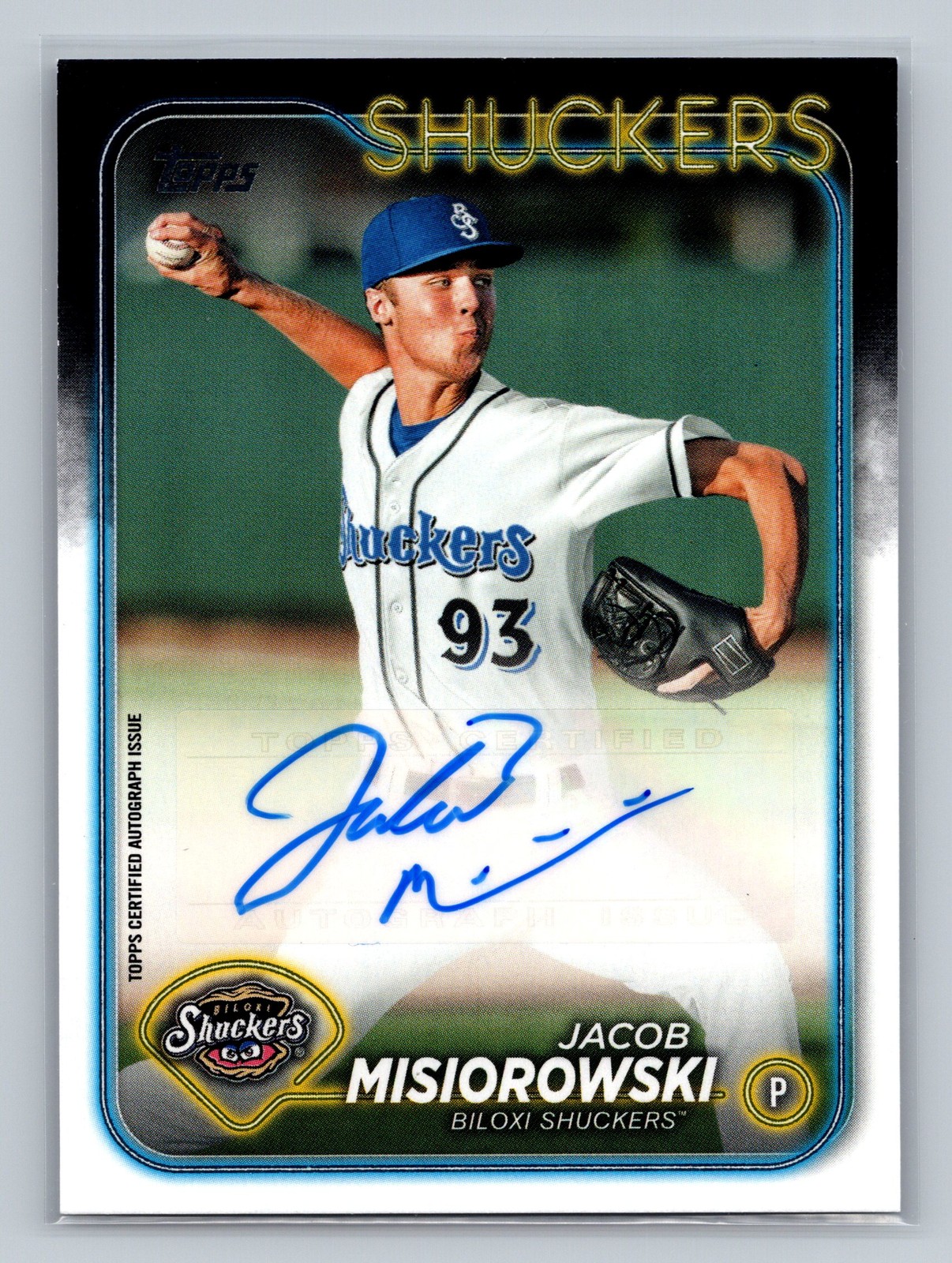 Jacob Misiorowski 2024 Topps Pro Debut SN, AU #PD-171 #/150