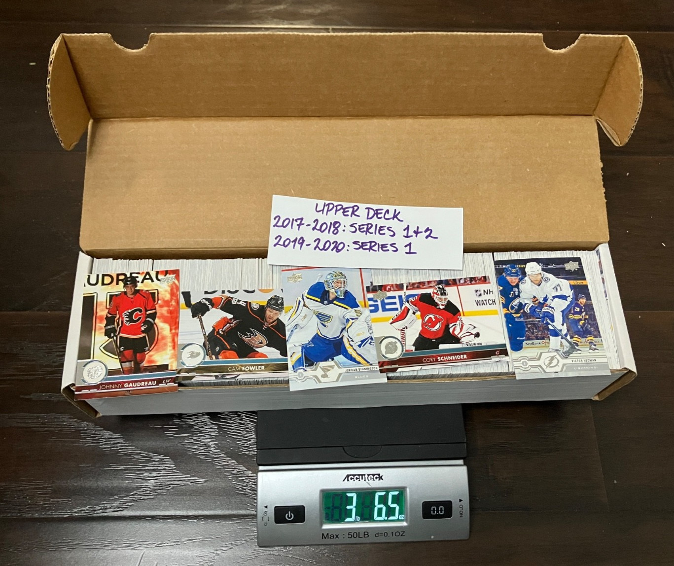 800 Hockey Card Lots in 4 lb boxes, Various Years 2002-2026 & Card Products