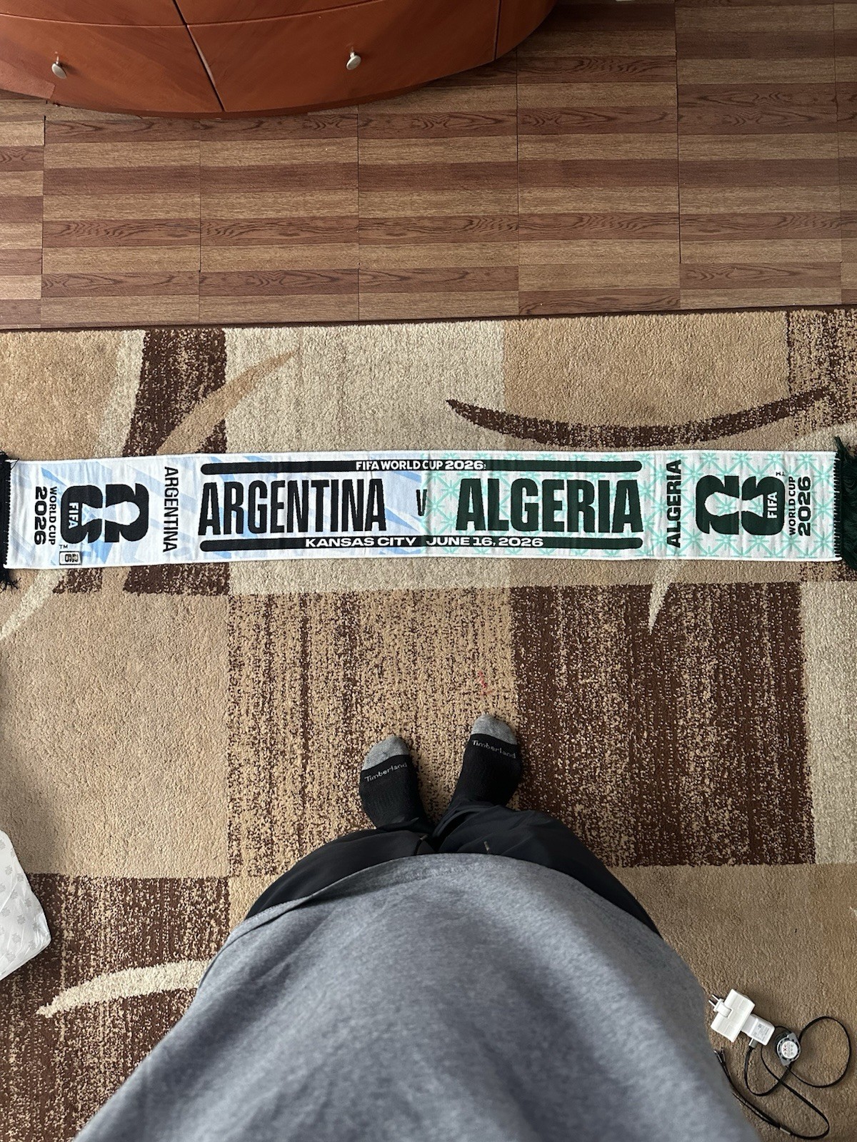 Argentina Vs Algeria 2026 FIFA World Cup Matchup Scarf Soccer Football MESSI