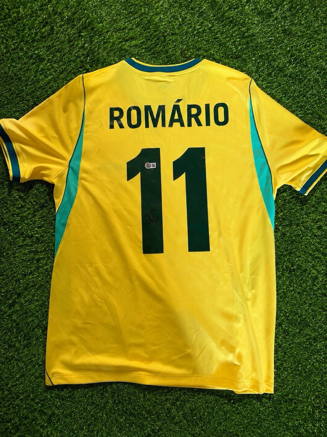 Romario Signed Brazil Shirt, Autograph COA Memorabilia Legend Football