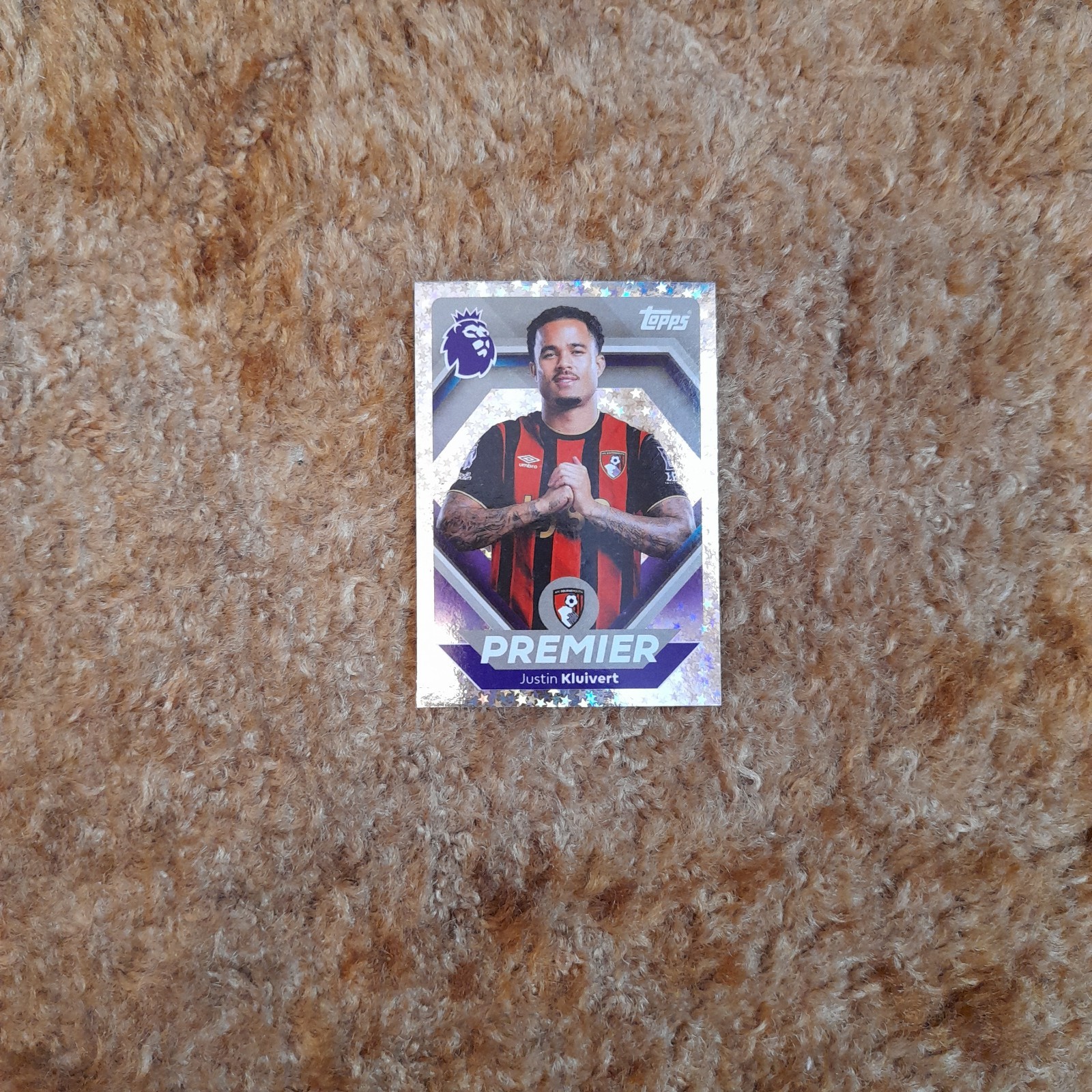 Topps Premier League 2026 Sticker Premier Justin Kluivert #89 Bournemouth
