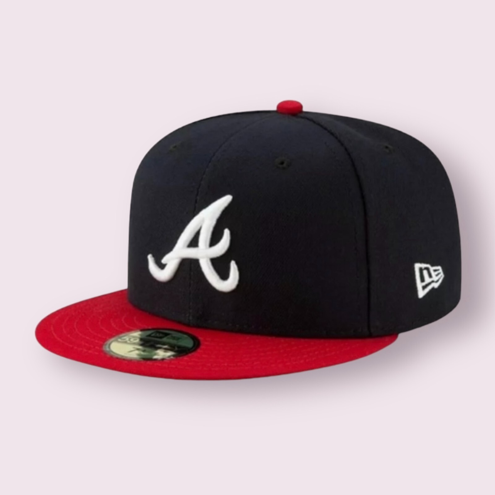 Atlanta Braves ATL MLB Game Authentic 59FIFTY Fitted Cap – 5950 A/Axe Logo Hat