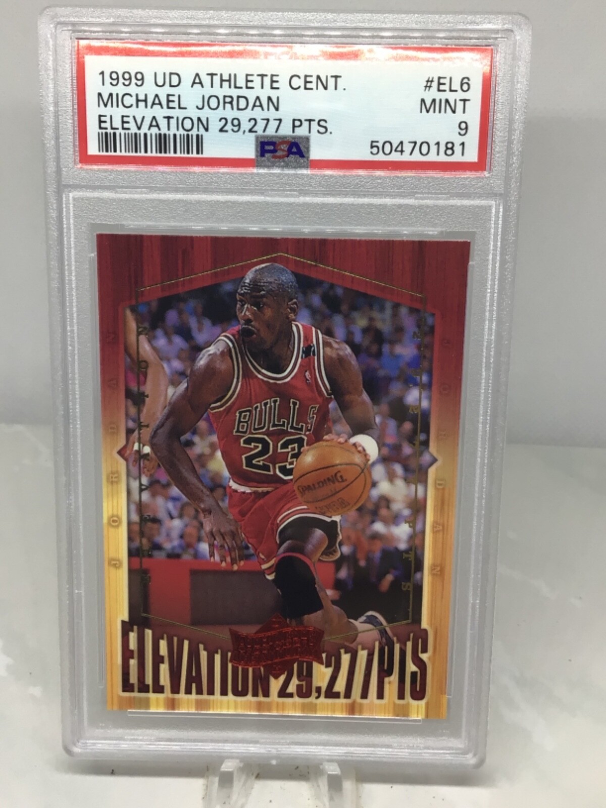 1999 UD Athlete Cent Elevation #EL6 Michael Jordan PSA 9 (7 in all grades)