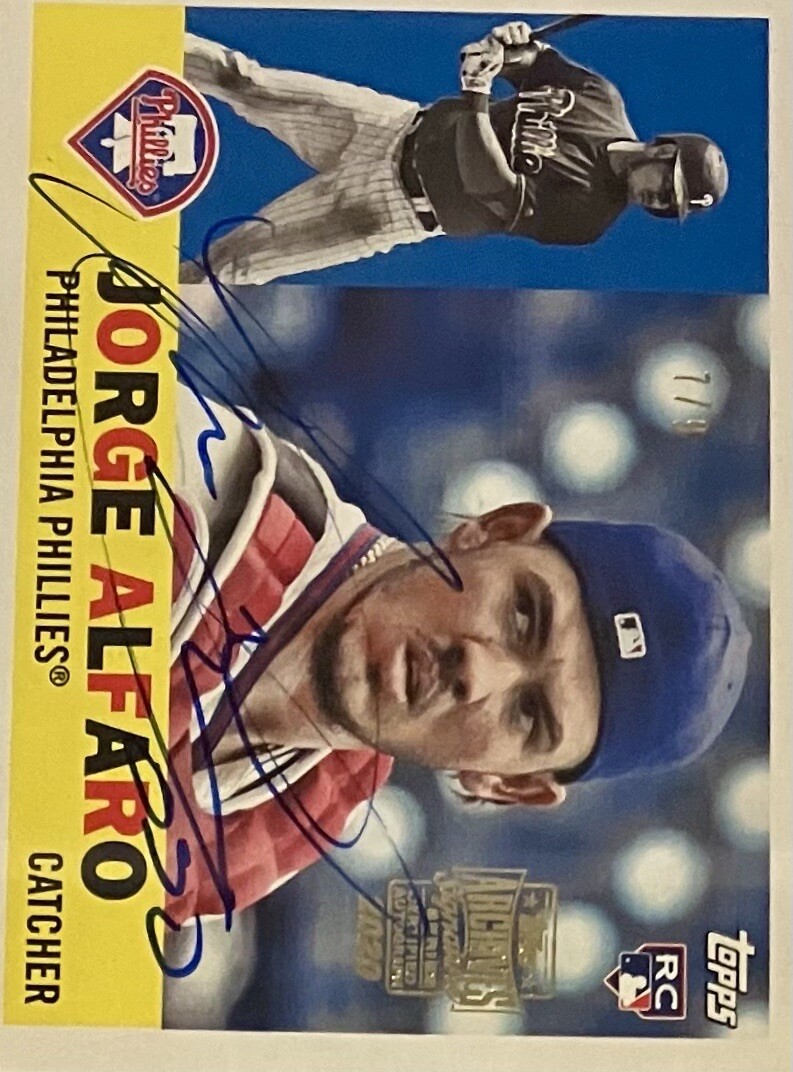 2017 Topps Archives Signature Auto Jorge Alfaro SSP /9 RC FCG 9.5 Auto 10