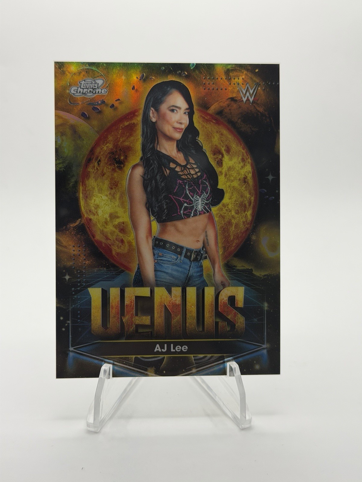 2026 Topps Cosmic Chrome WWE AJ LEE Planetary Pursuit Venus SSP