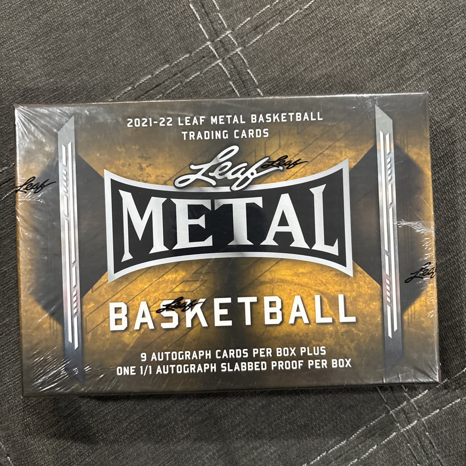 Leaf 2021-22 Metal Basketball Sealed Jumbo Box 10 Autos (One is 1/1 Proof Auto)