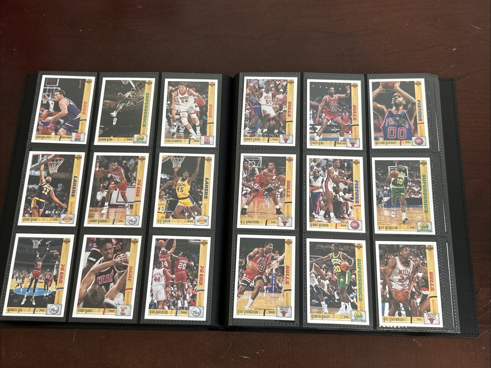 1991-92 Upper Deck Inaugural NBA Basketball Complete Set #1-400 w/ Binder