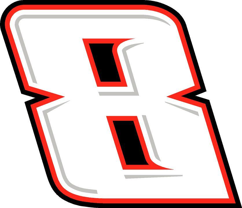 NEW FOR 2024 – #8 Racing Sticker Decal – SM thru XL -Various colors