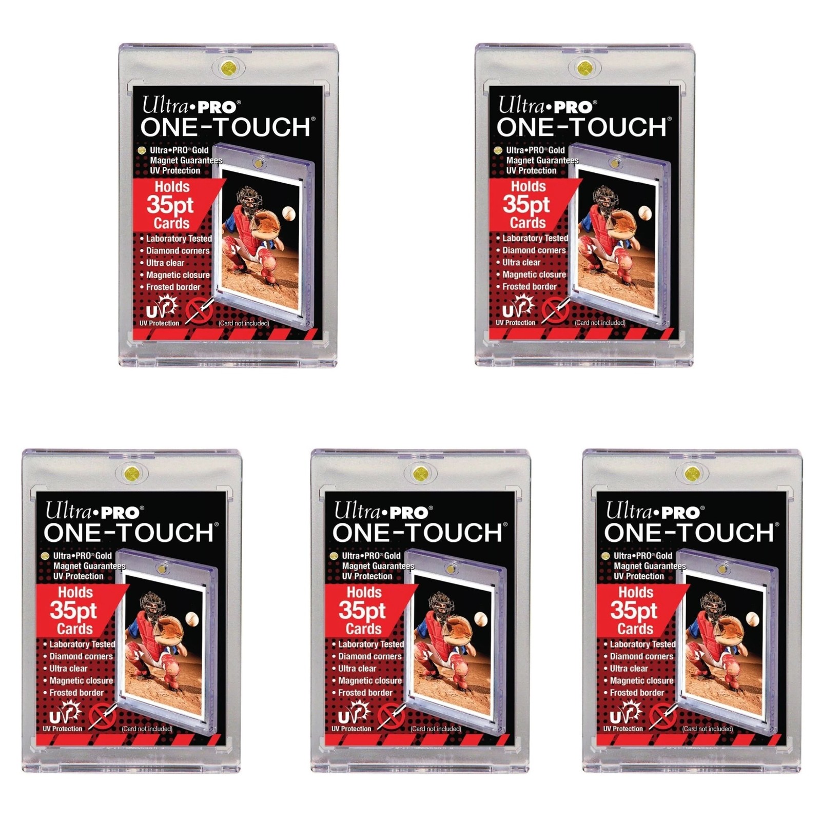 5/25/50pack 35pt Ultra PRO One Touch Magnetic Trading Card Holder UV Protection