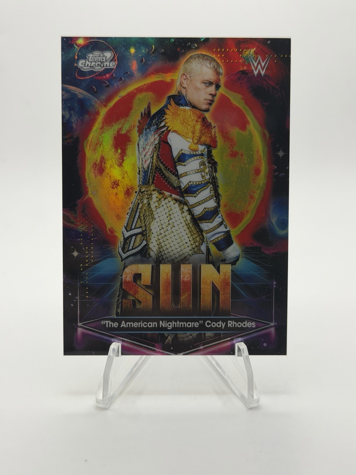 2026 Topps Chrome Cosmic WWE Cody Rhodes #PPS-1 Planetary Pursuit Sun