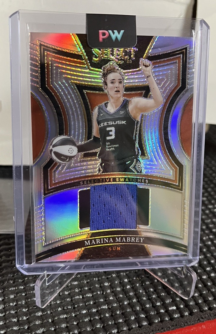 2025 Select WNBA Selective Swatches Silver Prizm Marina Mabrey Sun Patch