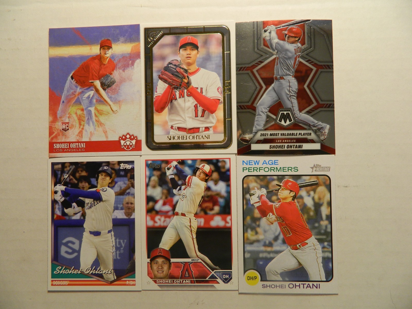 2018 – 2025 Topps, Panini, Bowman & More Shohei Ohtani Cards U Pick Finish Set