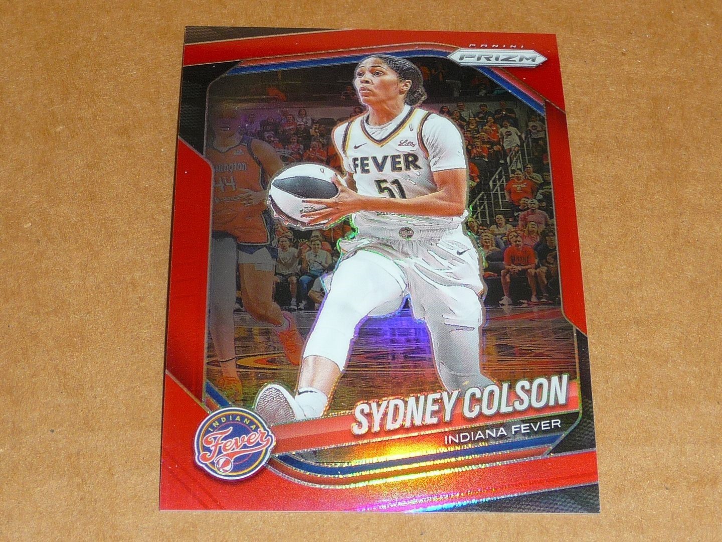 2025 Panini Prizm WNBA SYDNEY COLSON RED PRIZM FEVER 156/299 #1