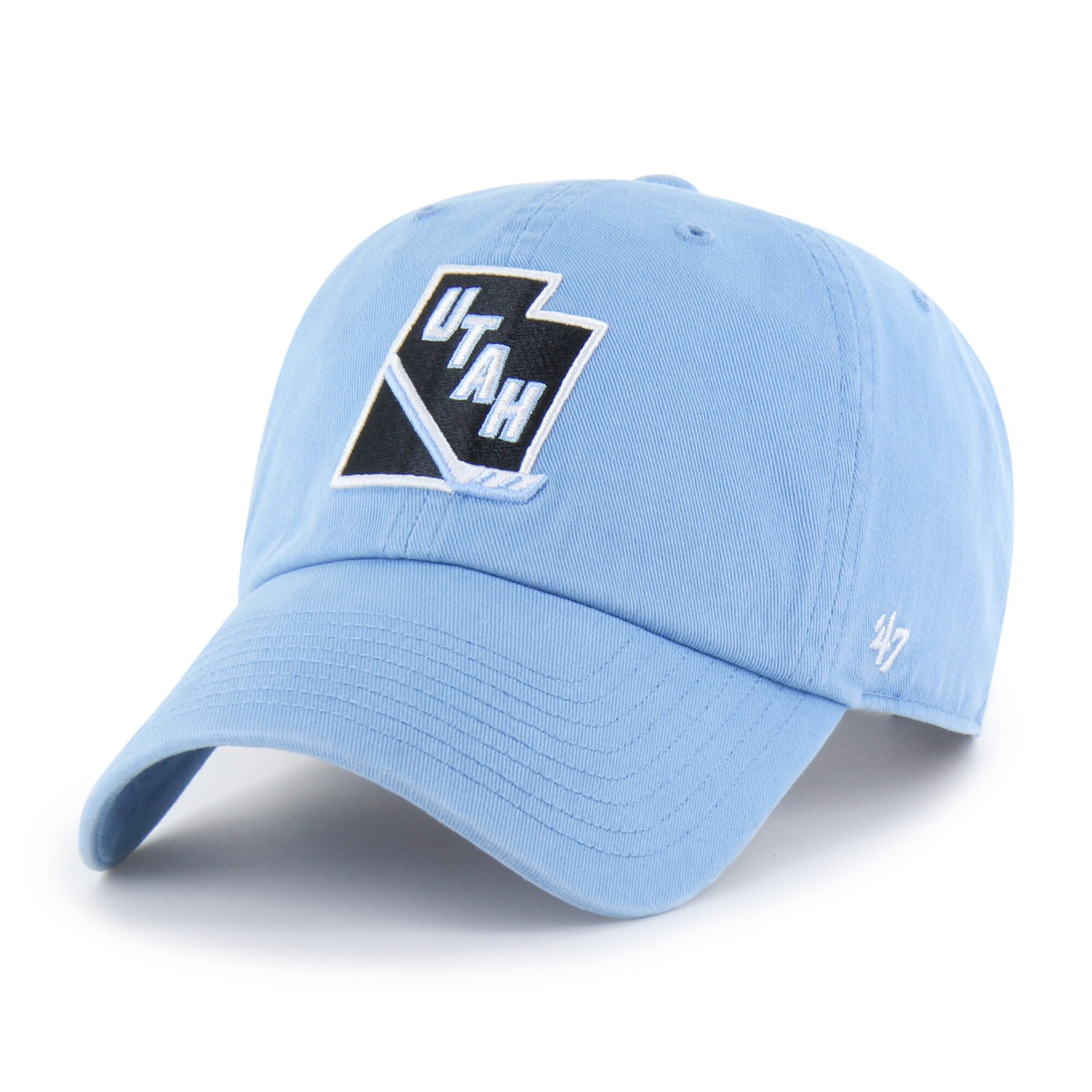 Men’s ’47 Light Blue Utah Mammoth Alternate Logo Clean Up Adjustable Hat
