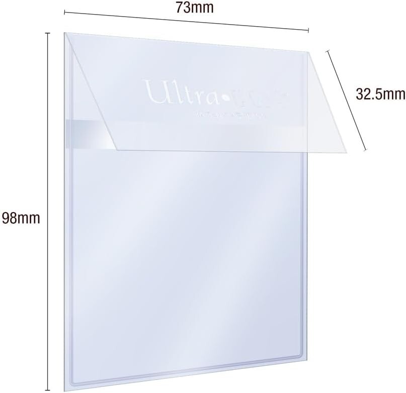 Ultra PRO – 25Ct. Transparent Card Preserver Semi Rigid Back, Soft Front