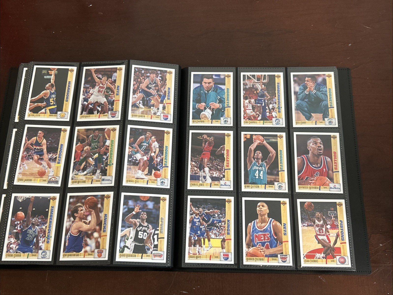 1991-92 Upper Deck Inaugural NBA Basketball Complete Set #1-400 w/ Binder