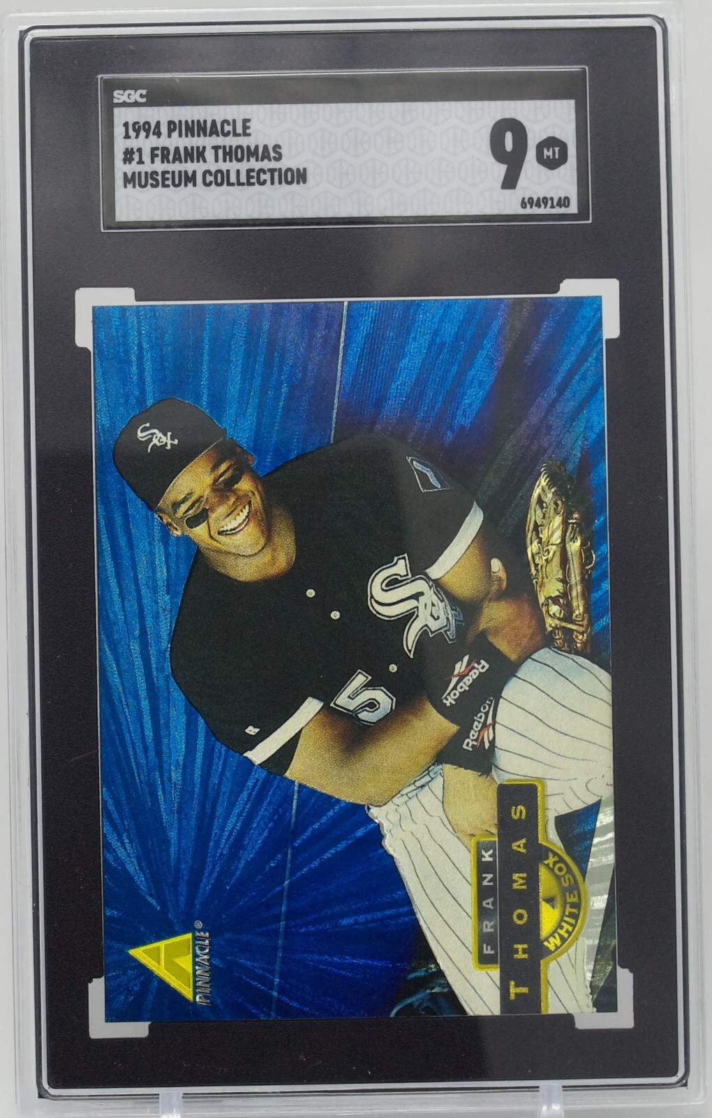 1994 Pinnacle Museum Collection Frank Thomas #1 HOF Chicago White Sox SGC 9