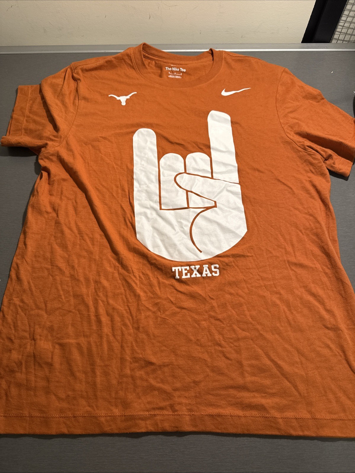 ORANGE Nike TEXAS Longhorns Tee Mens Medium T Shirt Football NCAA