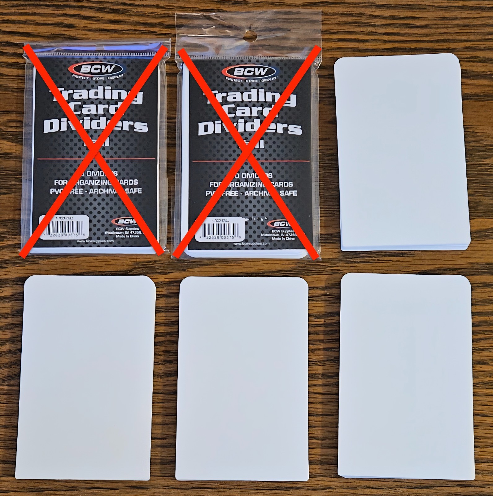 BCW Tall Trading Card Dividers (x10-40)