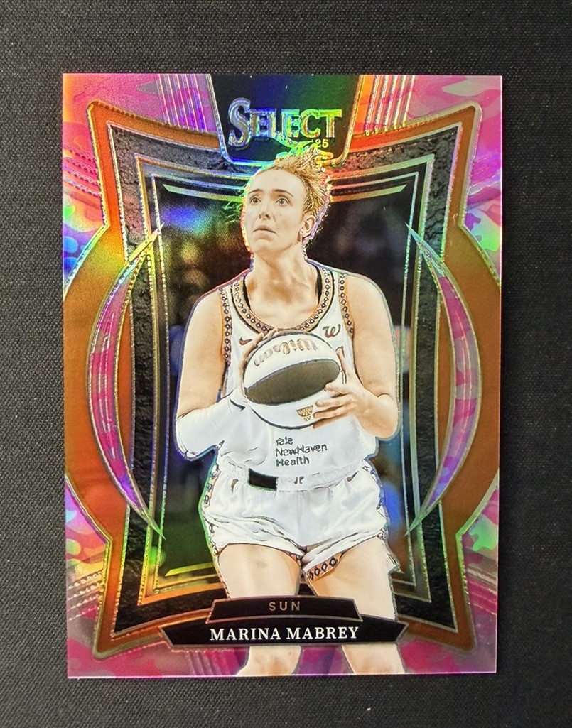 2025 Panini Select WNBA Marina Mabrey Concourse Pink Camo /175 Sun #71