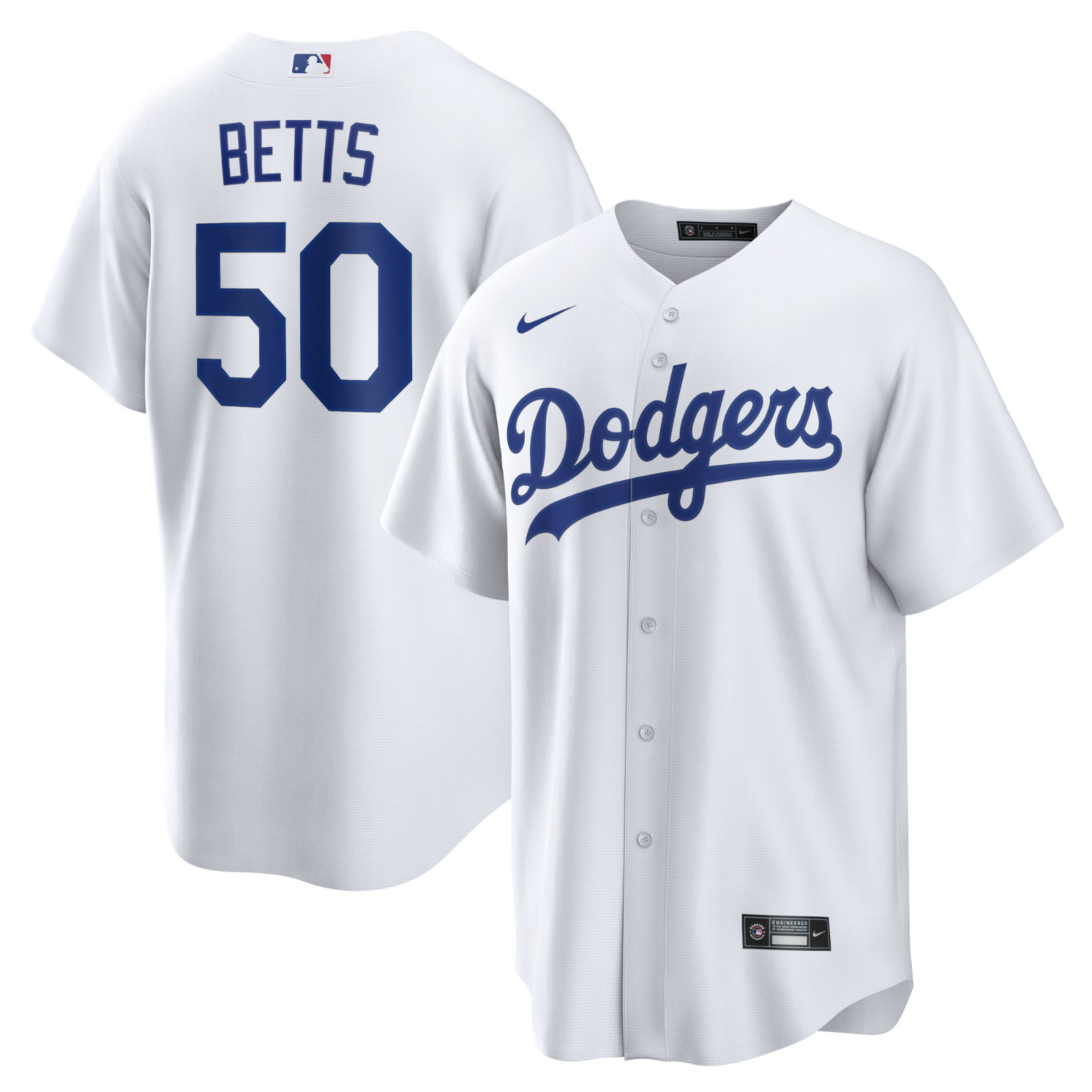 Mookie Betts #50 Jersey White (S-XXL) NWT