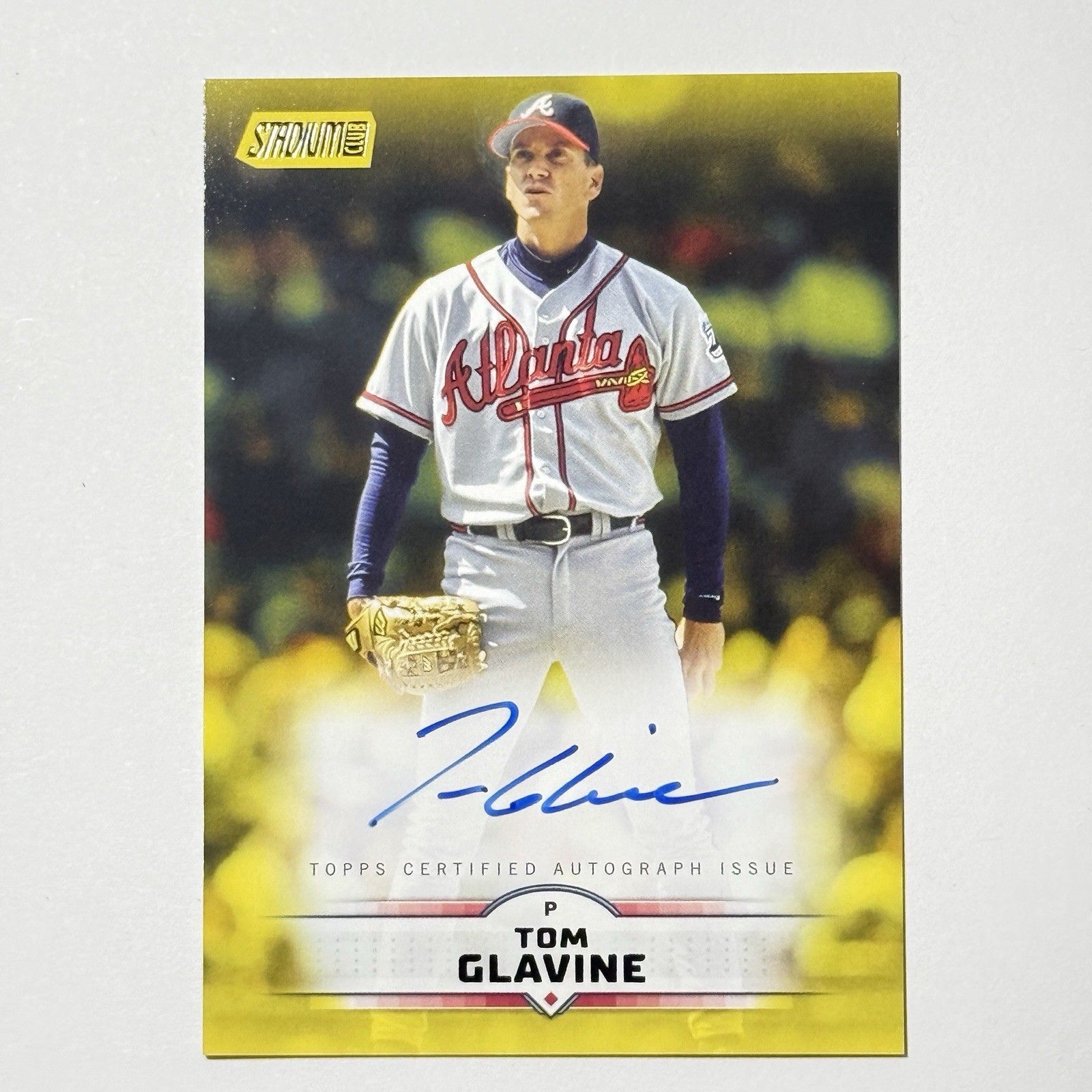 2025 Topps Stadium Club Tom Glavine On-Card Autograph Auto Braves HOF #SCBA-TGE