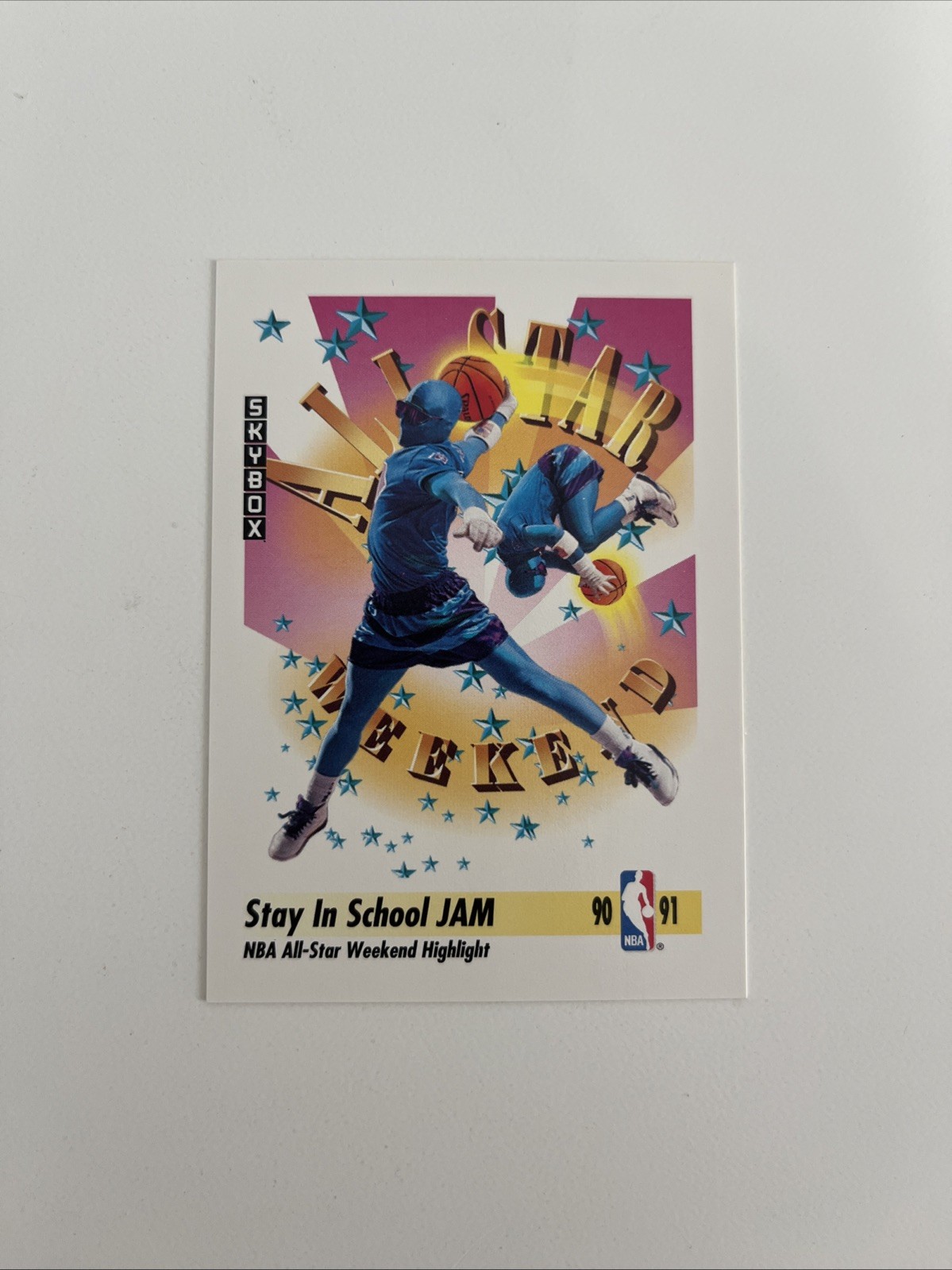 1991-92 Skybox – Stay in School JAM #313 NBA All-Star Weekend