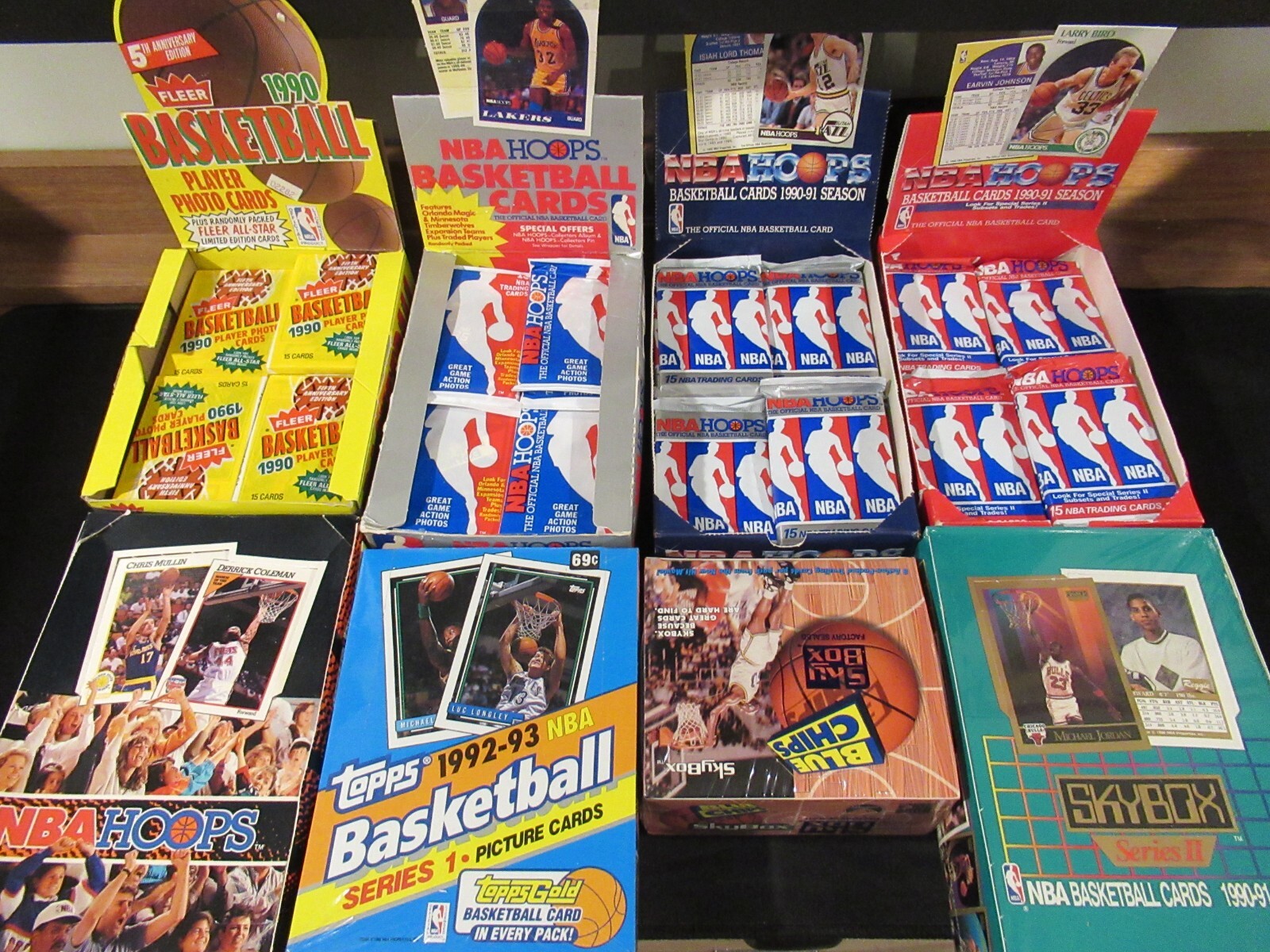 HUGE Lot of 100+ Unopened Old Vintage Basketball Cards in Wax Packs