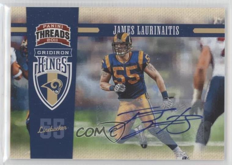 2011 Threads Pro Gridiron Kings Signatures 7/25 James Laurinaitis #28 Auto 6s6