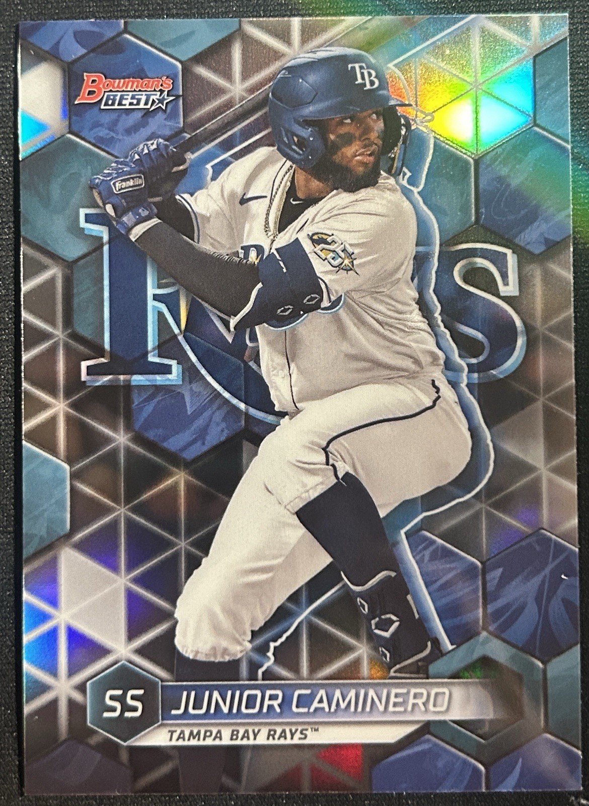 2023 Bowman’s Best #TP-18 Junior Caminero Top Prospects Refractor RC