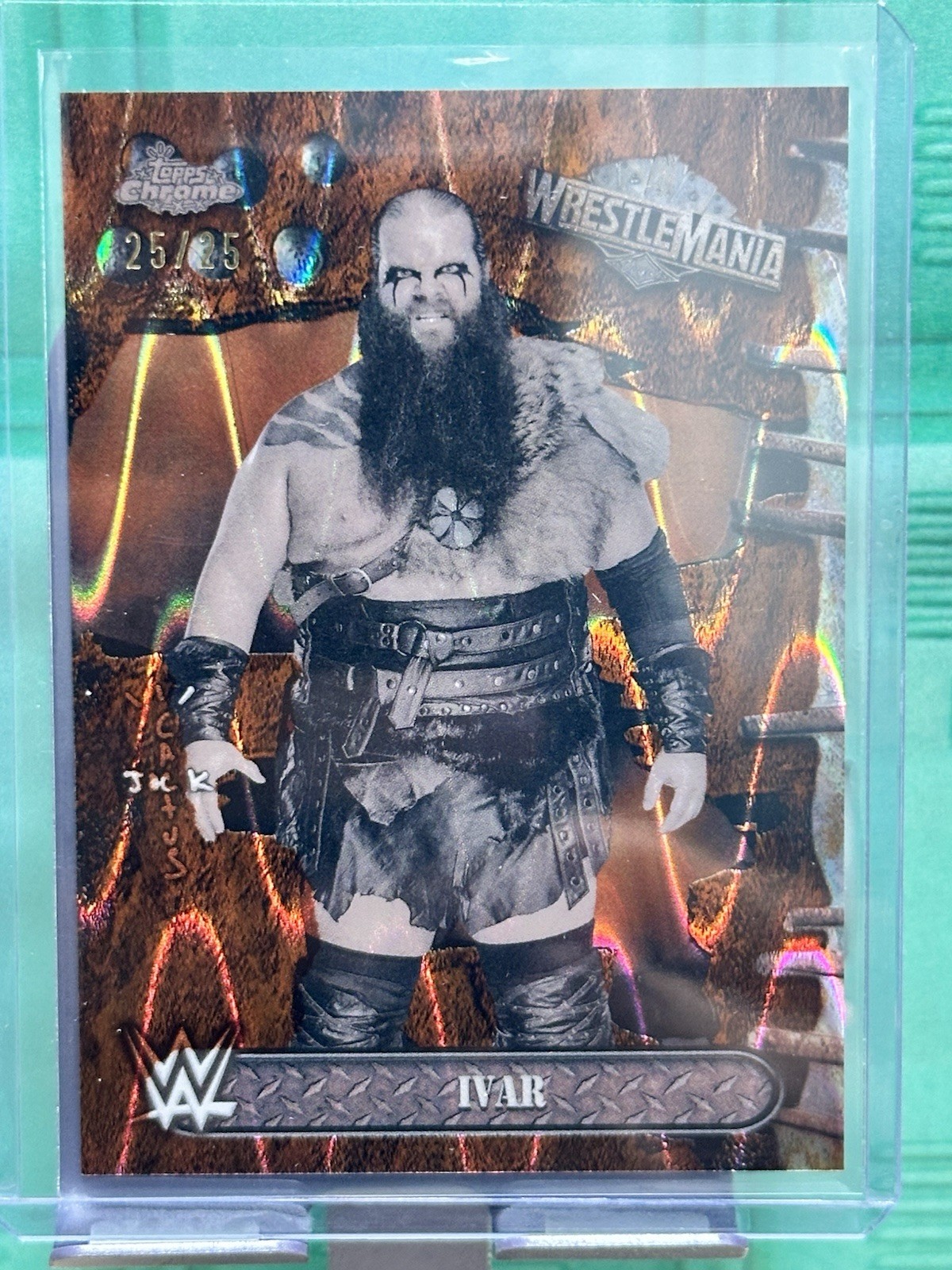 Ivar Orange RayWave 2025 Topps Chrome Cactus Jack WrestleMania 25/25 = eBay 1/1