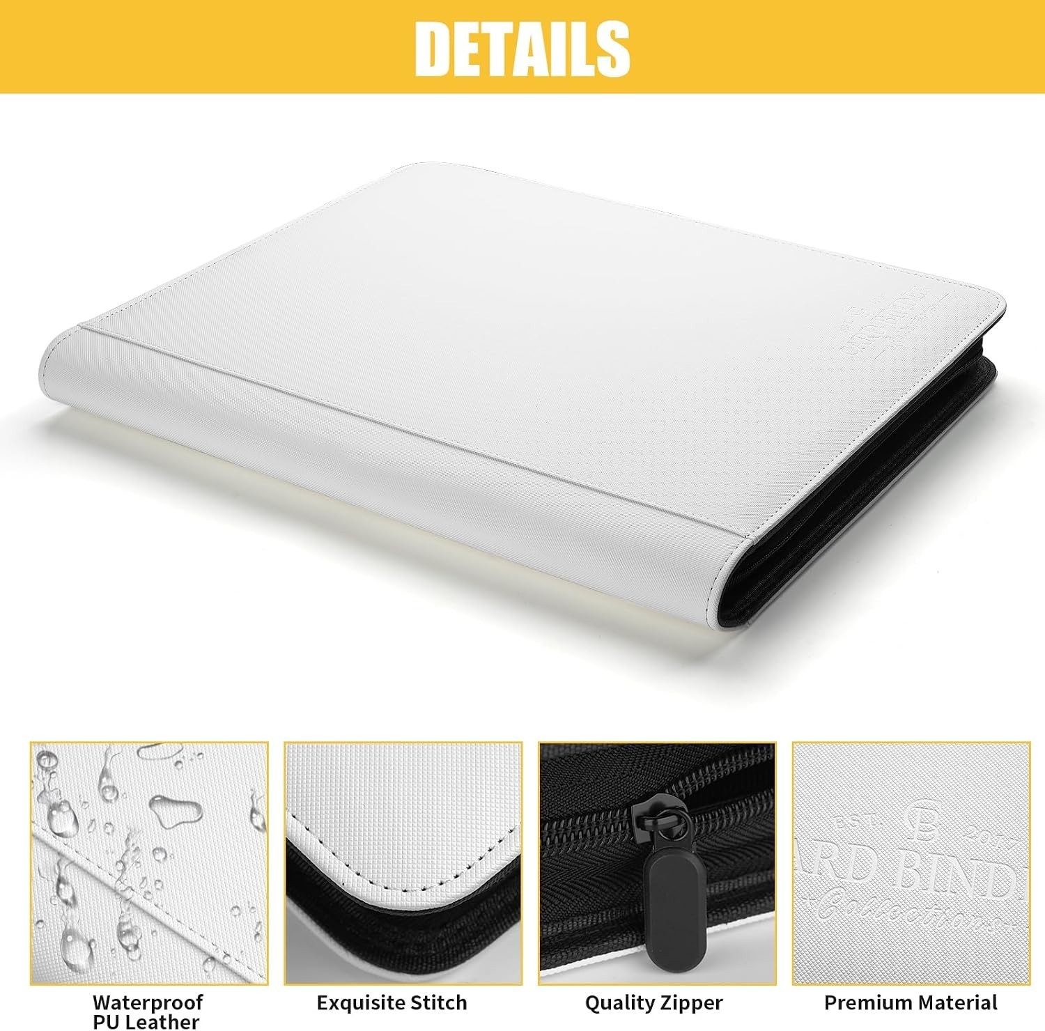 Toploader Binder,Toploader Hard Cases, 9-Pocket Pages Sleeves Hold up 288 Car…