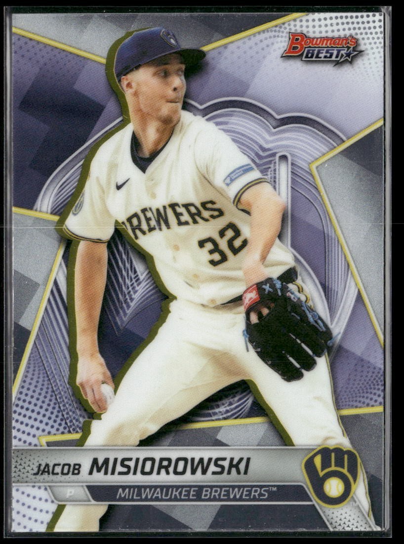 2025 Bowman’s Best Jacob Misiorowski Top Prospect Base – Brewers #TP-12