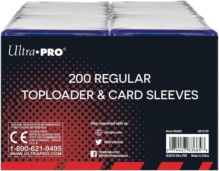 3″ x 4″ Toploaders & Card Sleeves Bundle – 200 Count for Collectors