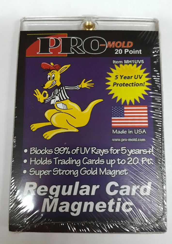 Pro-Mold Magnetic One-Touch Trading Card Holder 20pt Regular Size Cards w/ UV