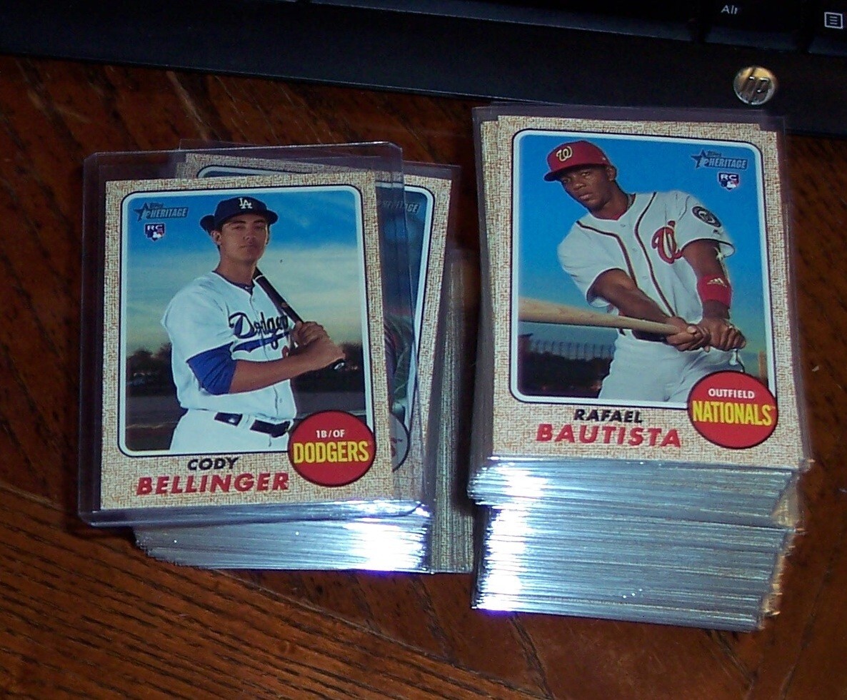 2017 TOPPS HERITAGE BASEBALL HIGH NUMBER BASE SET 501-700 BELLINGER RC (200)