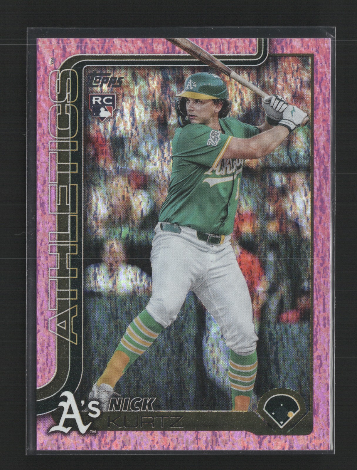 2025 Topps Update Nick Kurtz #US201 Rookie Pink Holo Foil