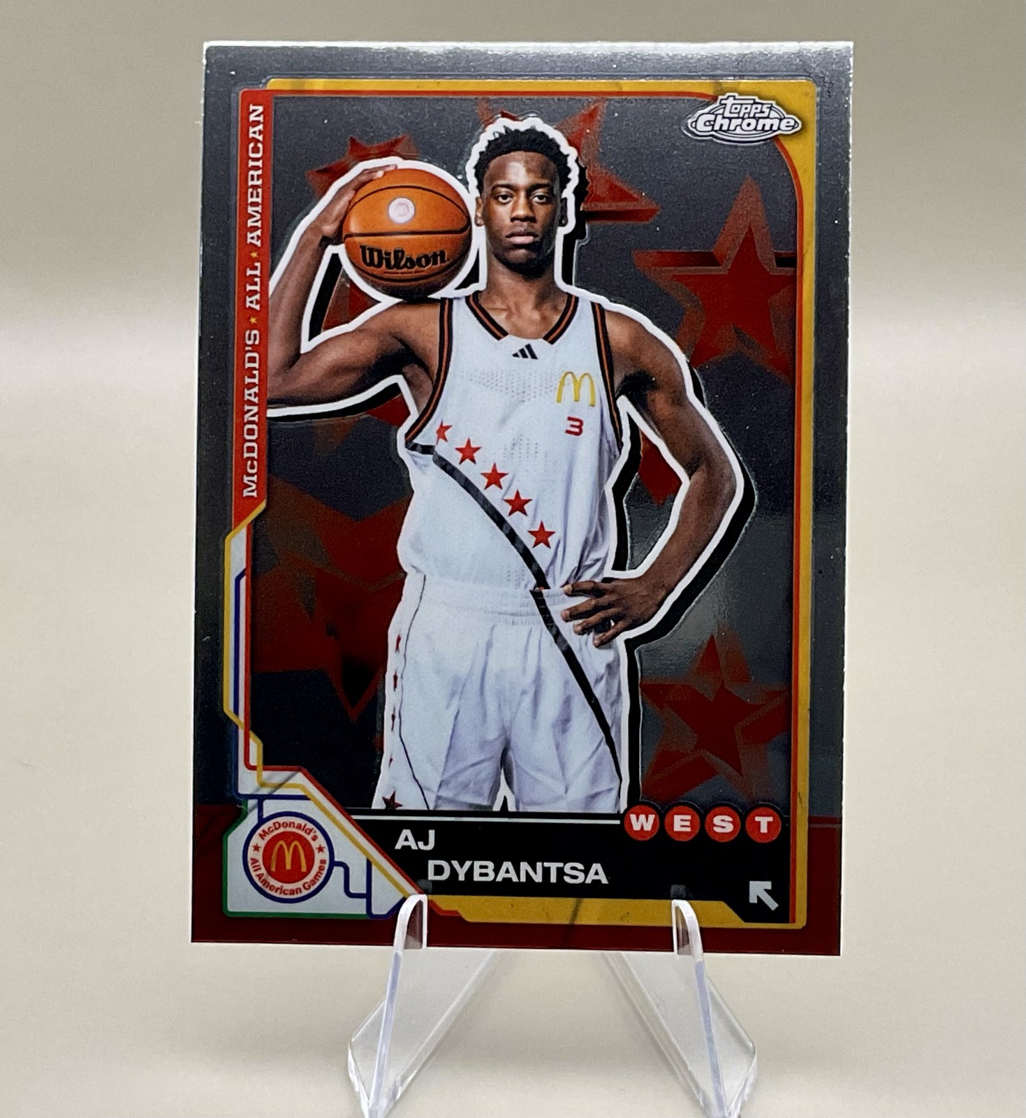 2025 Topps Chrome Mcdonald’s All American – AJ Dybantsa #7 (RC)