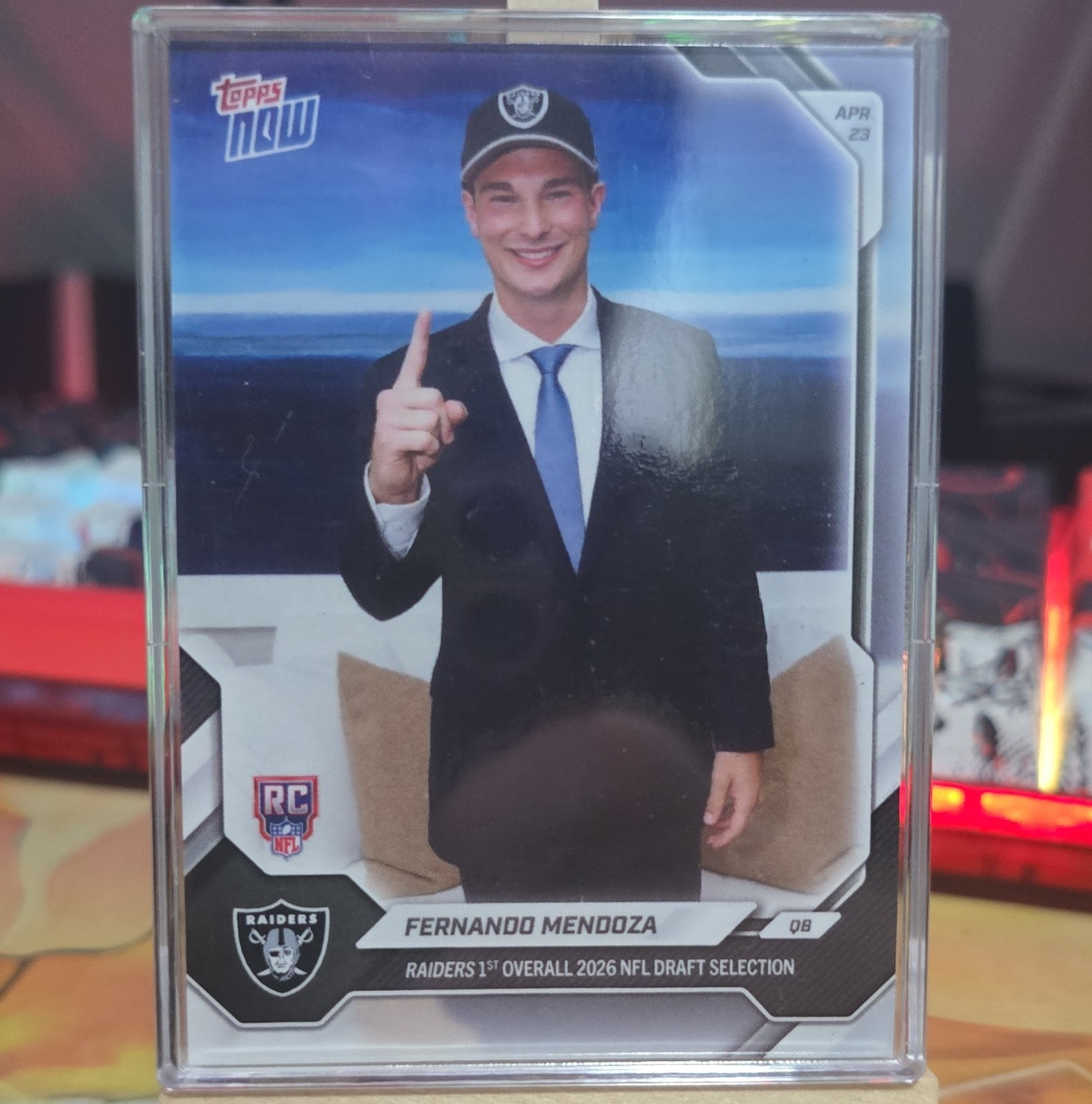 FIRST PICK! FERNANDO MENDOZA TOPPS NOW 2025-26 #FMEN ROOKIE Factory Sealed!!