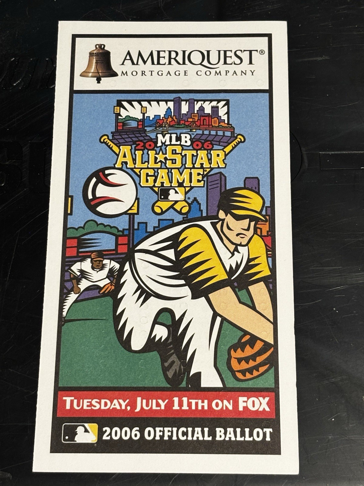 2006 MLB All Star Game Ballot – Pittsburgh Pirates – PNC Park – Ameriquest