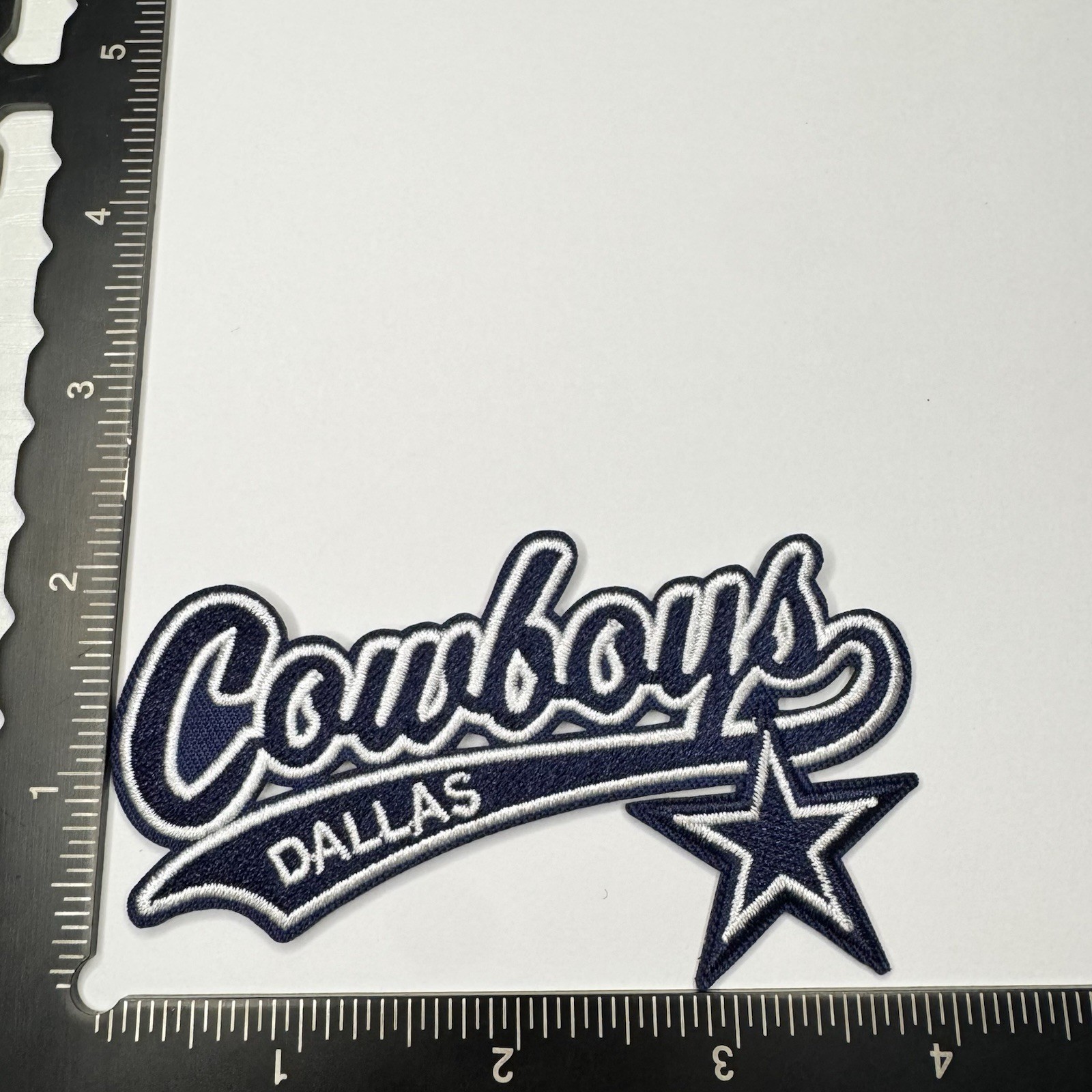 Dallas Cowboys iron on patch script