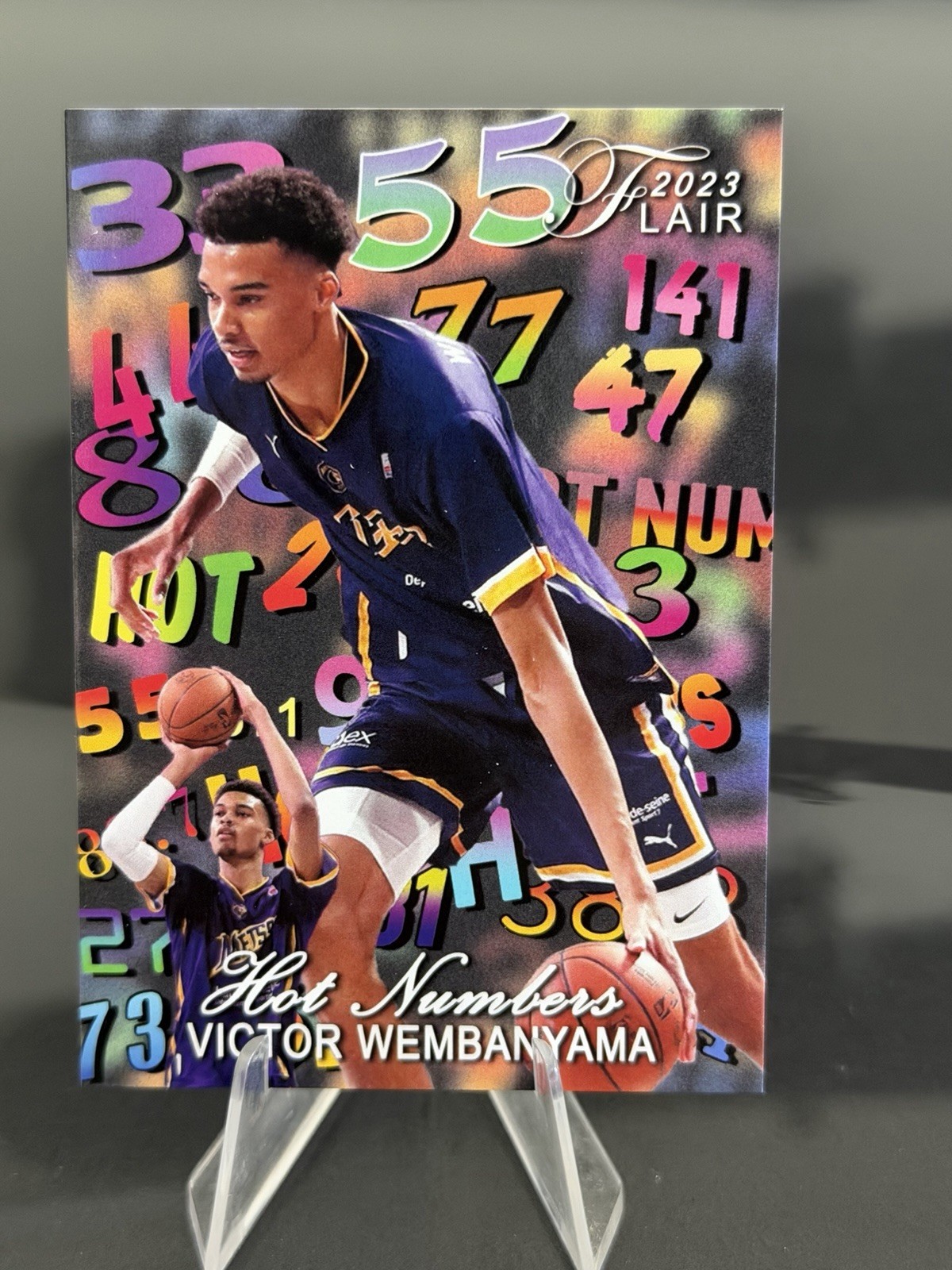 VICTOR WEMBANYAMA 2023 Flair Hot Numbers Rookie Card (RC)