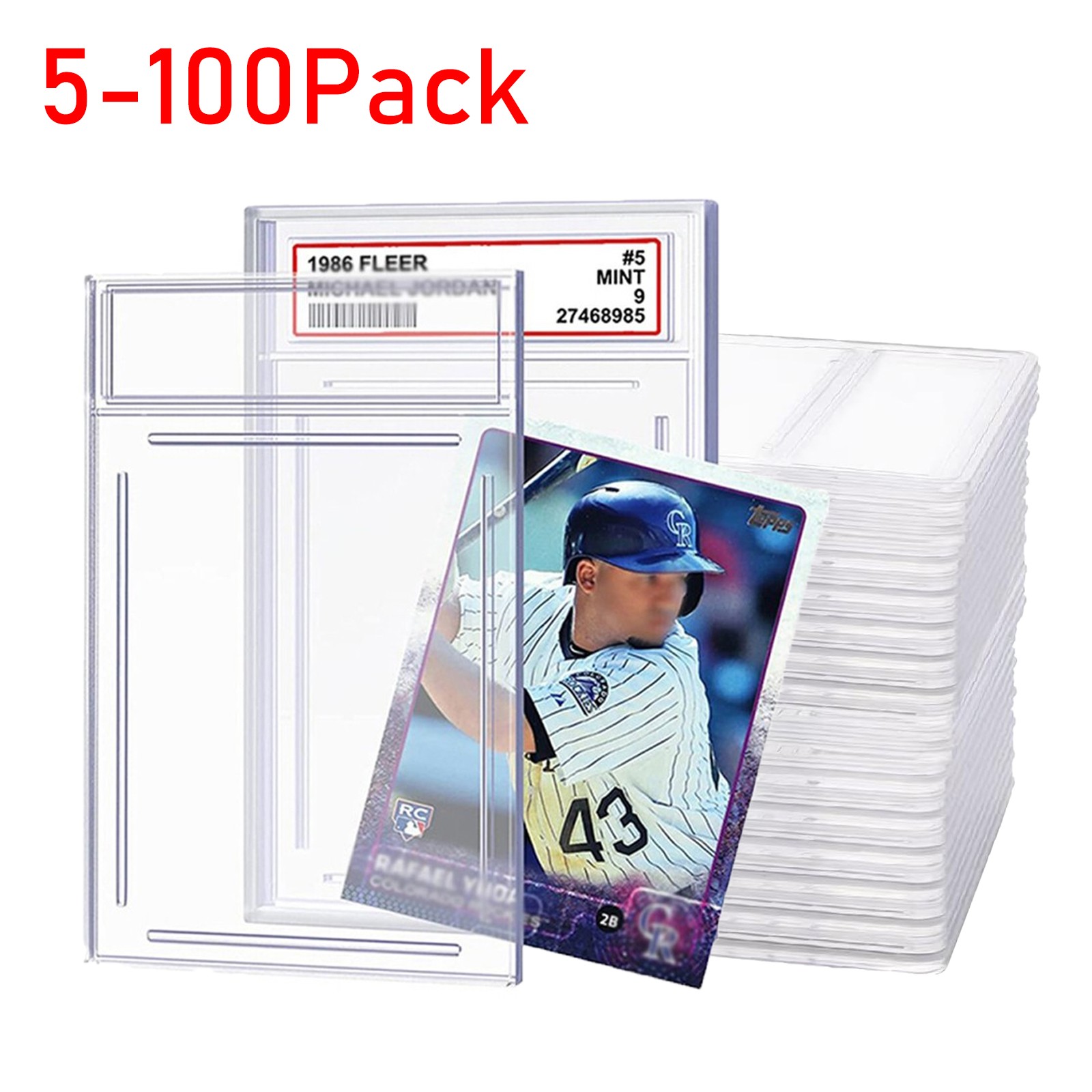 Empty Graded Card Holder PSA Style Slab for Trading Sports Cards Protector Case