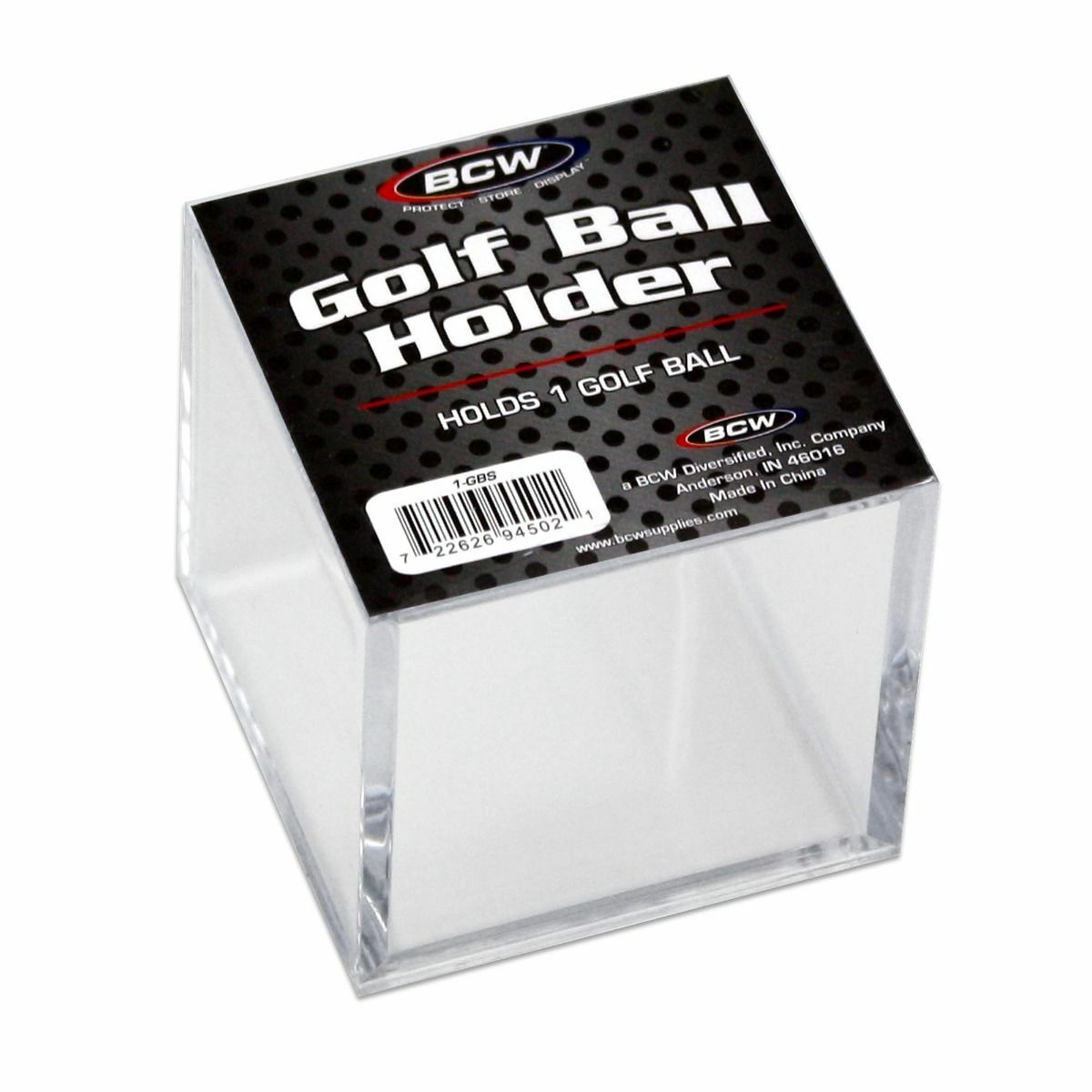 X3 BCW Golf Ball Square Display Holders Crystal Cubes Clear Safe Storage DEAL